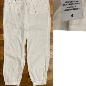 Athleta White Boot Cut Pants